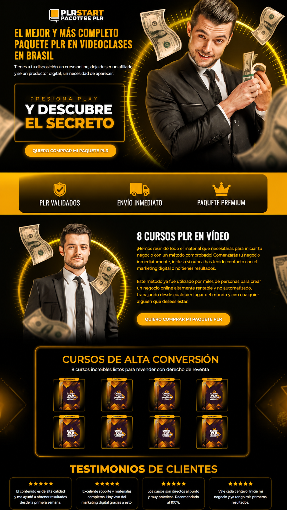 Página de venta optimizada en Elementor